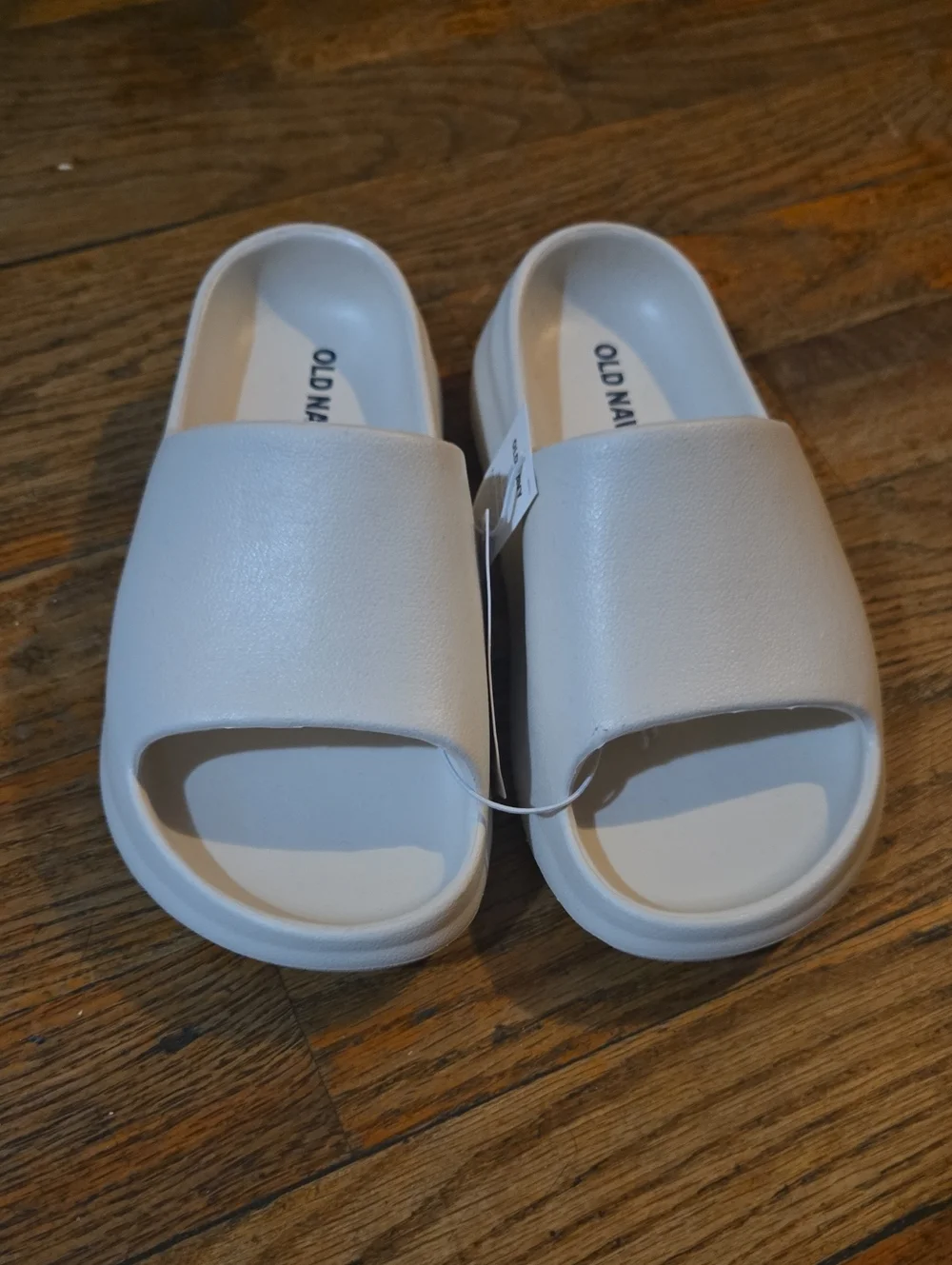 Old Navy Kids White Slide Sandals - Simple Open Toe Slides